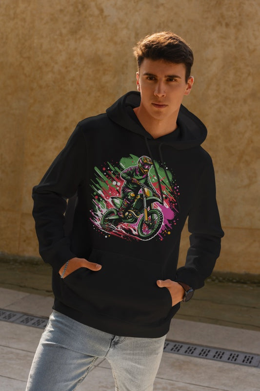 Men's Printed Hoodie - Hooded