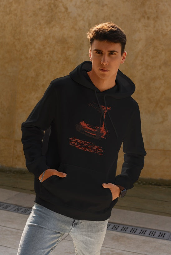 Men's Printed Hoodie - Hooded