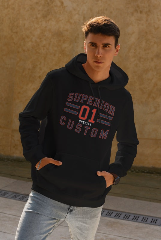 Men's Printed Hoodie - Hooded