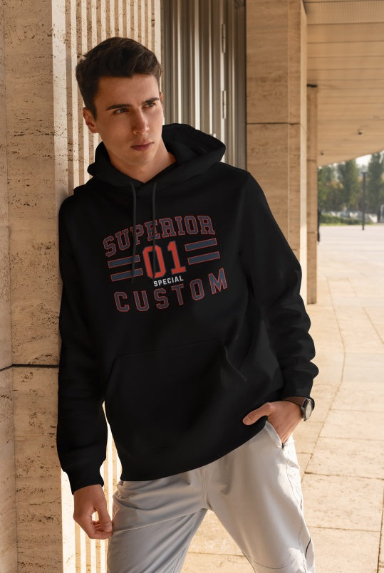 Men's Printed Hoodie - Hooded