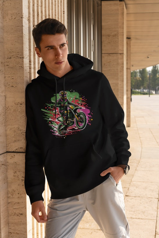 Men's Printed Hoodie - Hooded