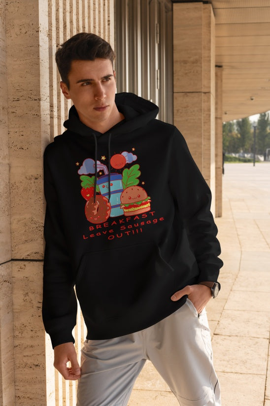 Men's Printed Hoodie - Hooded